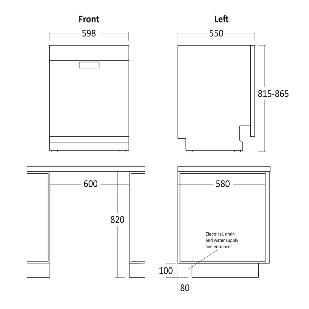 Посудомоечная машина DWI1444WC (33102310000DWI1444WC)