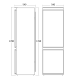 Мини-холодильник с морозильной камерой 179+70L BIC249WE (61033610000BIC249WE)