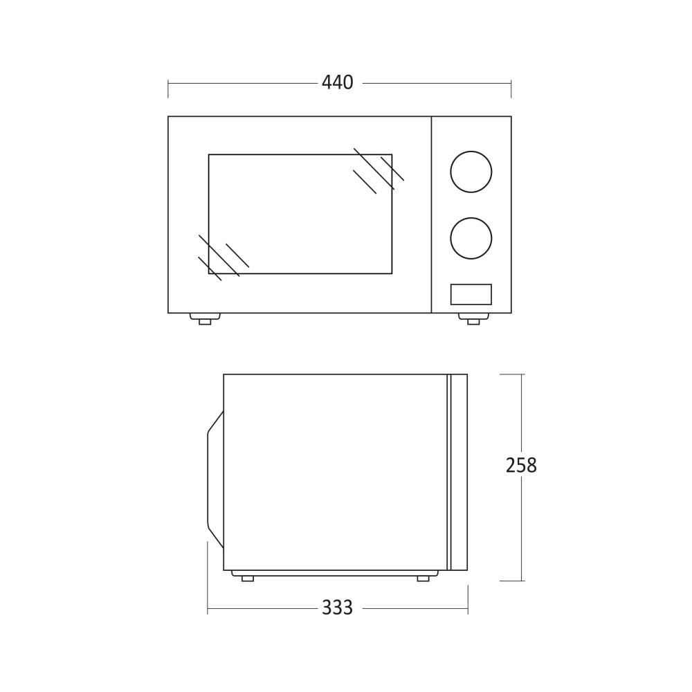 Микроволновая печь Scandomestic HOME 33097010000MWS20B