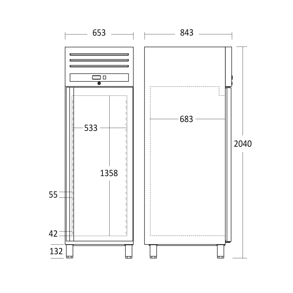 Морозильная камера 461L GUF700X (63328610000GUF700X)