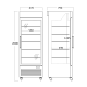 Морозильная витрина 430L DF500BD (253240DF500BD)