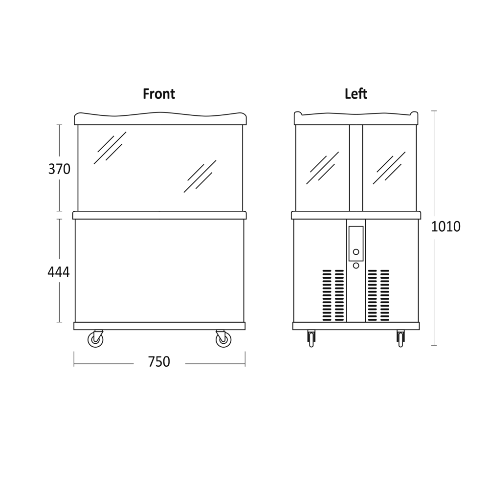 Импульсная витрина 55L IM 111 E (34310111E10000)