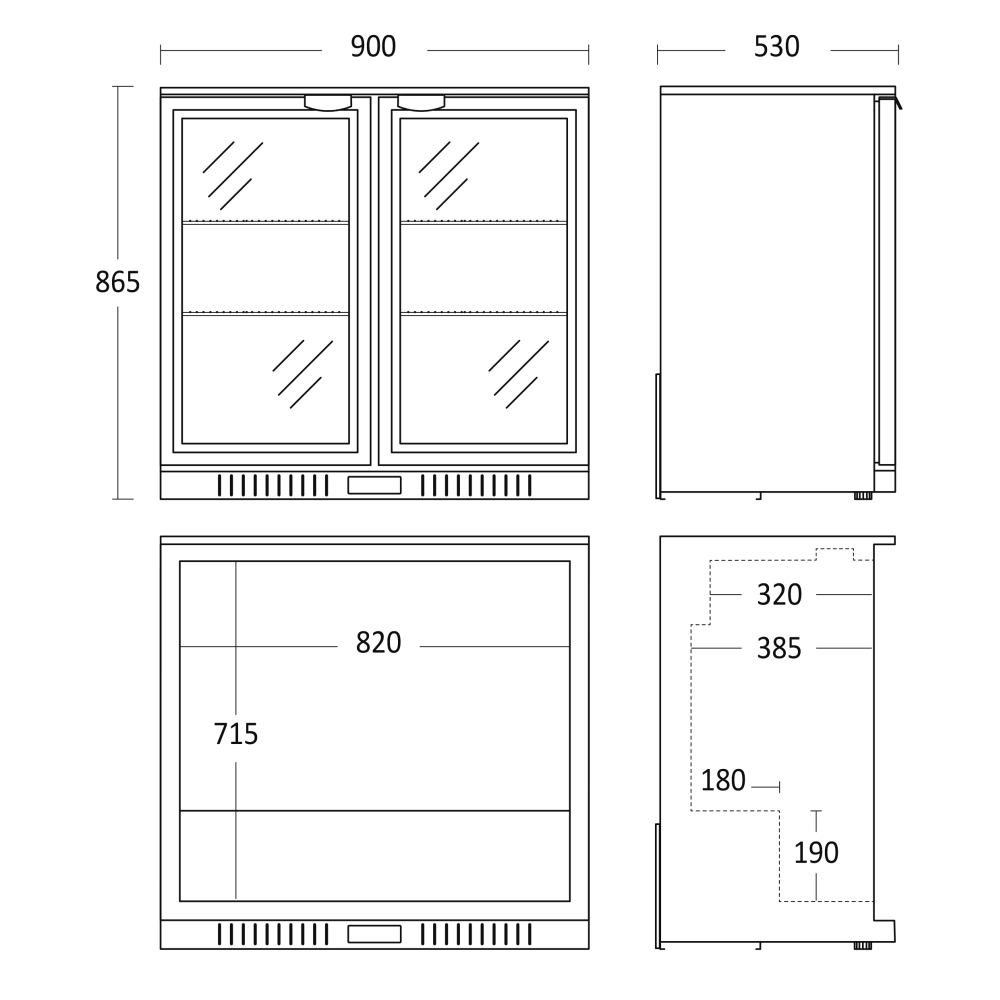Холодильная витрина 158L SC 211 HDE (26310211HDE10000)
