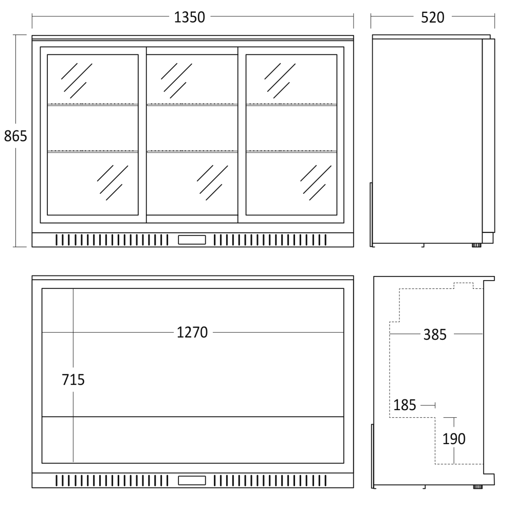 Холодильная витрина 254L SC 311 SLE (26310311SLE310000)
