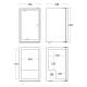 Холодильный шкаф 115L DC126BB (35311110000DC126BB)