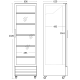 Холодильная витрина, чёрная 286L SD 426 BE (26310426310000)