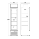 Холодильная витрина 155 л DCC159BD (263111DCC159BD)