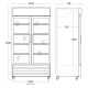 Холодильная витрина, белая 758L SD 1002 HE (26311002HE310000)