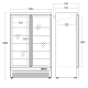 Холодильная витрина 809L DC1080BB (25311110000DC1080BB)