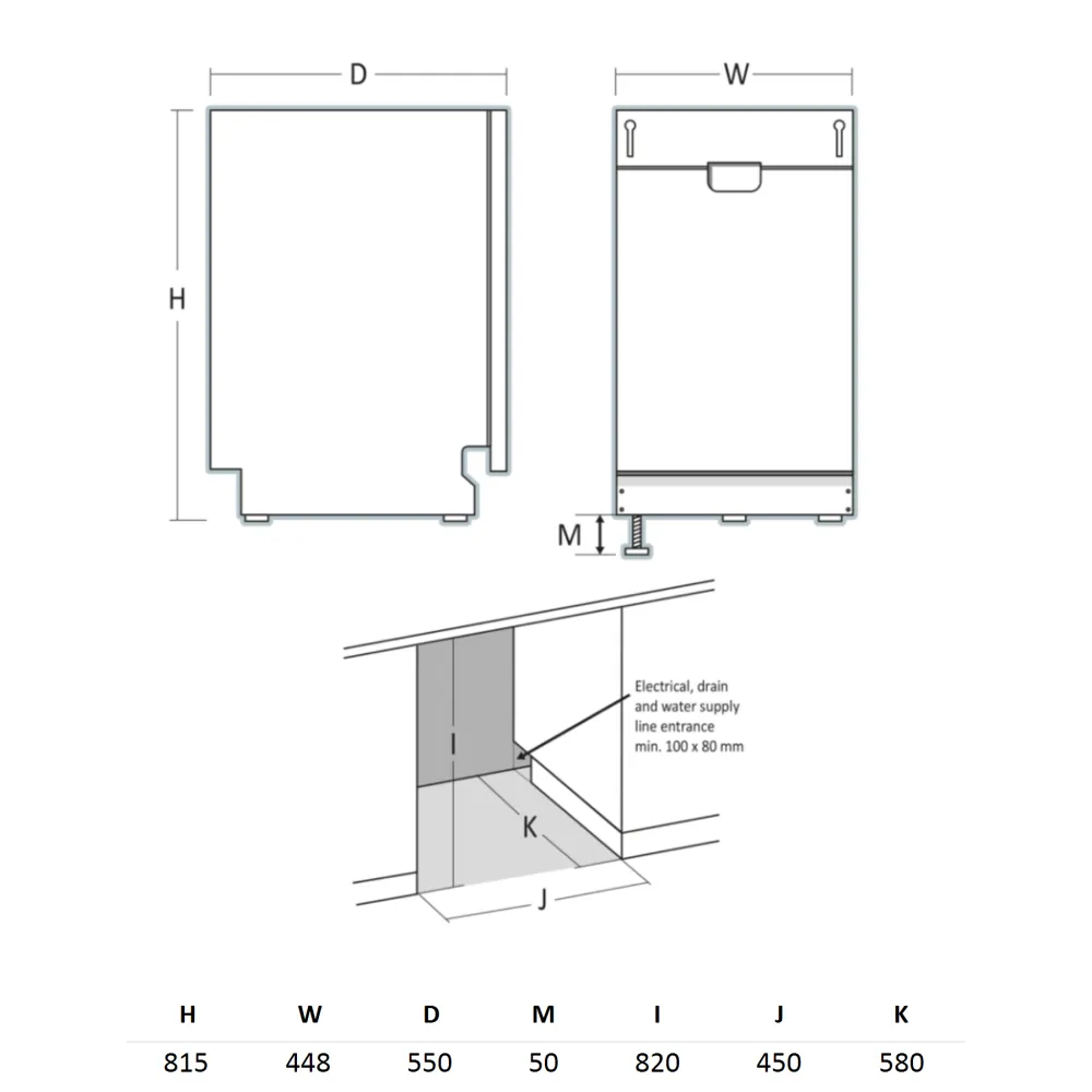 Посудомоечная машина DWI1042WC (331023DWI1042WC)