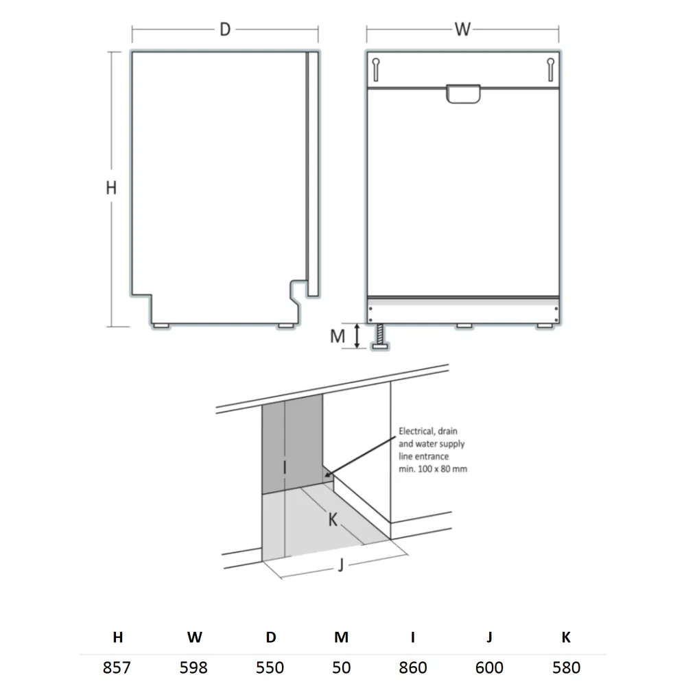 Посудомоечная машина DWI1642WB (331023DWI1642WB)