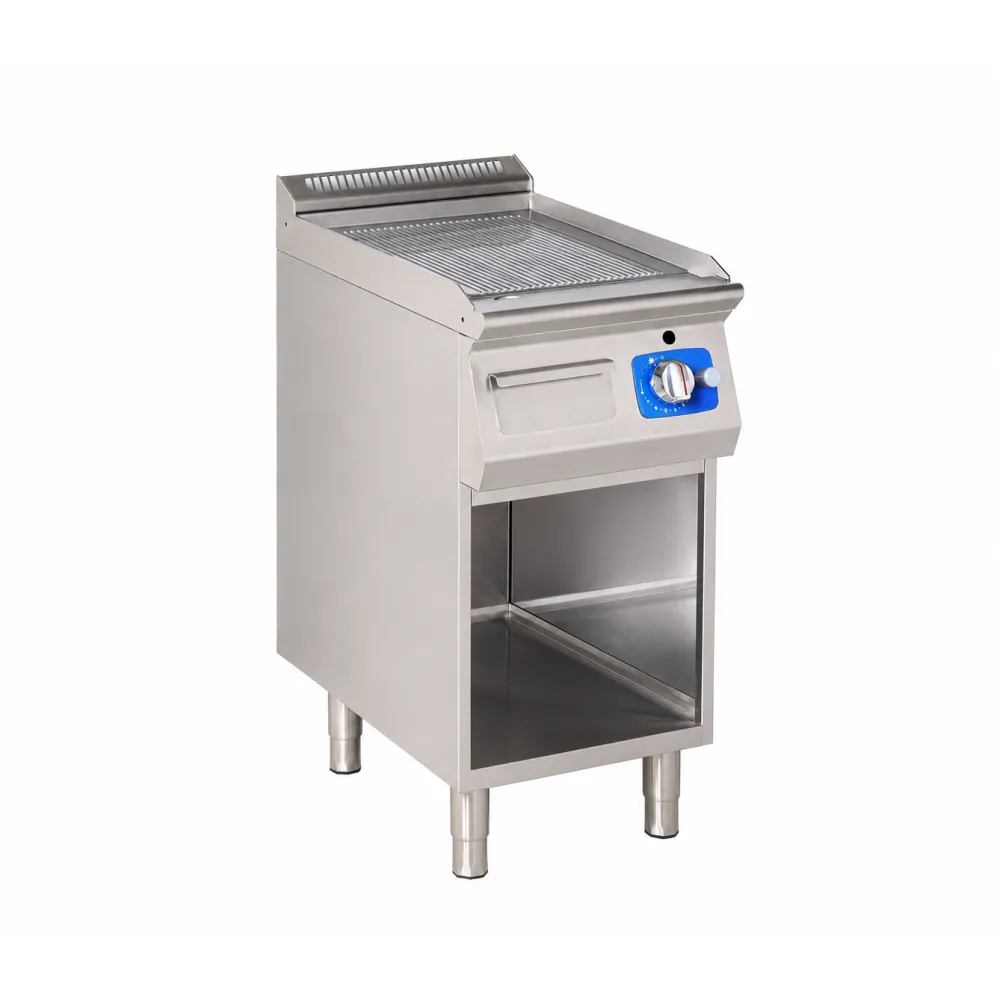 Газовый гриль с нейтральным шкафчиком, рифленый 6,5kW (GG2240-040EV+S02)