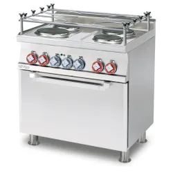 Электрическая плита с духовым шкафом, 4 конфорки CFM4-68ETX