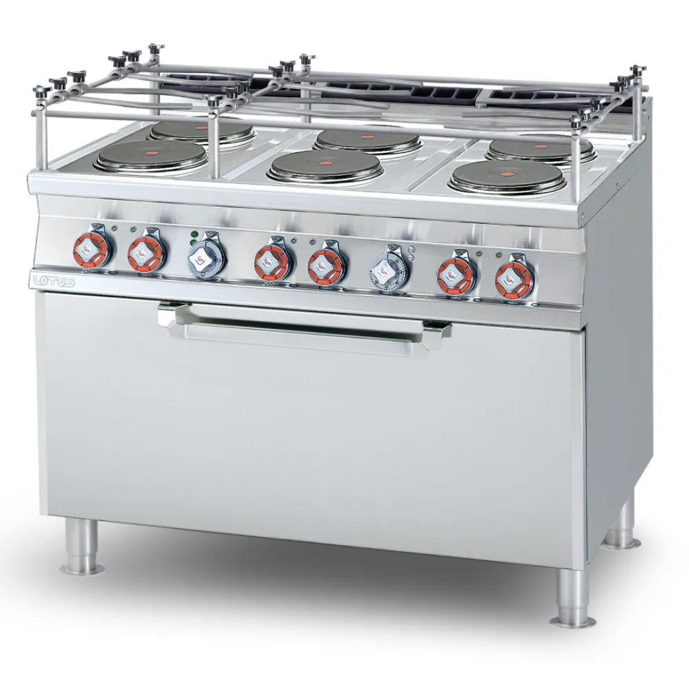 Электрическая плита с духовкой, 6 конфорки CF6-712ETX (08661232X)