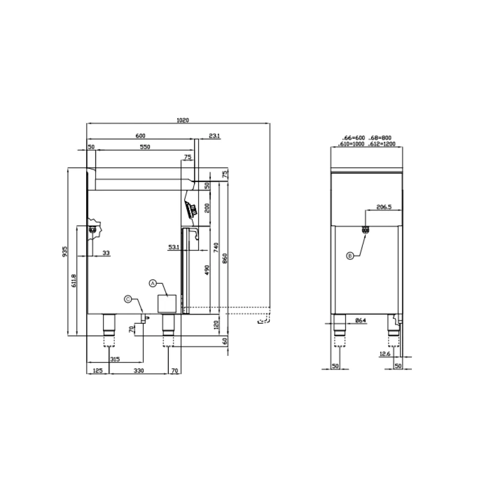 Газовая плита с духовкой LOTUS 06680850
