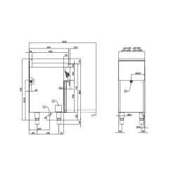 Газовая плита с электрической духовкой CFM4-66GEM/V