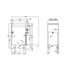Газовая плита с электрической духовкой CF4-68GEM/V