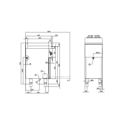 Газовая плита с электрической духовкой CFM4-68GEM/V