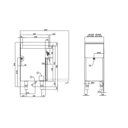 Газовая плита с электрической духовкой CFM4-68GEM