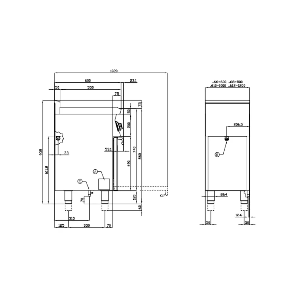 Газовая плита с духовкой LOTUS 06691062