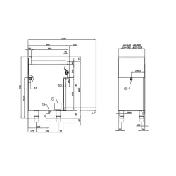 Газовая плита с электрической духовкой CF4-68GEM