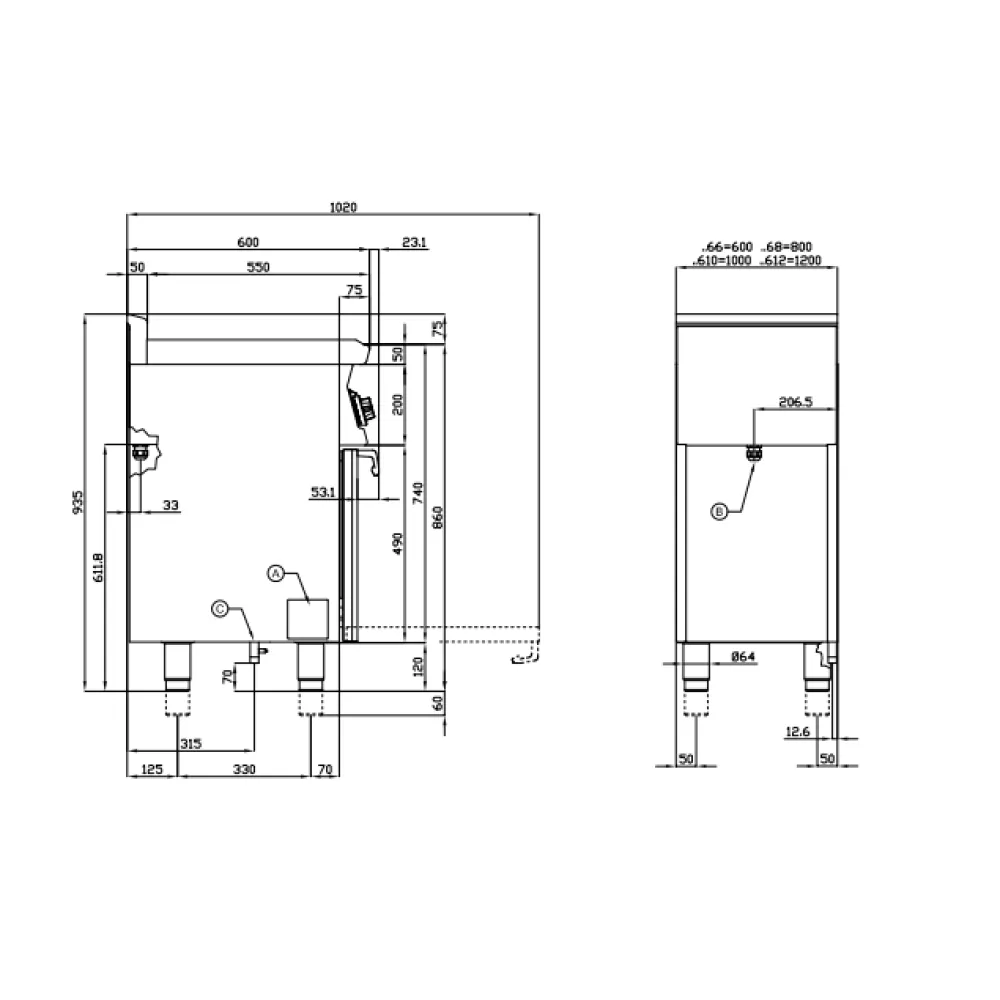 Газовая плита с духовкой LOTUS 06790863