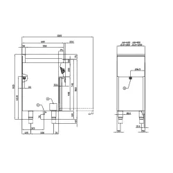 Газовая плита с электрической духовкой CFM2-68GEM