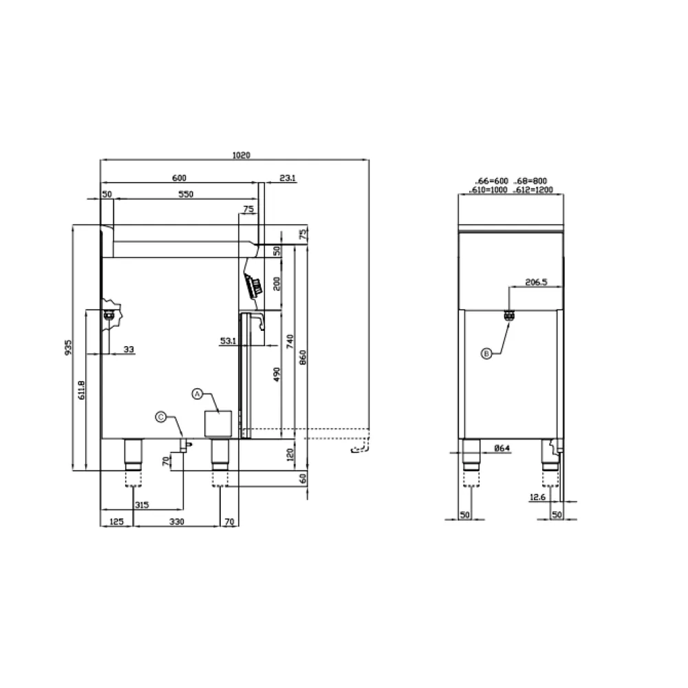 Газовая плита с духовкой LOTUS 06791262