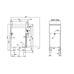 Газовая плита с электрической духовкой CFM3-612GEMV/V