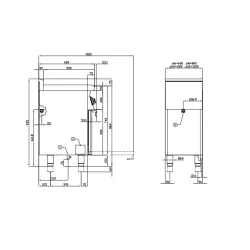 Газовая плита с электрической духовкой CFM3-612GEMV