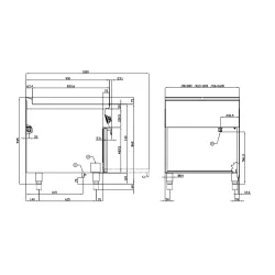 Электрическая плита с духовкой 90 MARINE CFQ4-98ETX