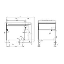 Электрическая плита с духовкой 90 MARINE CFVQ4-98ETX/V