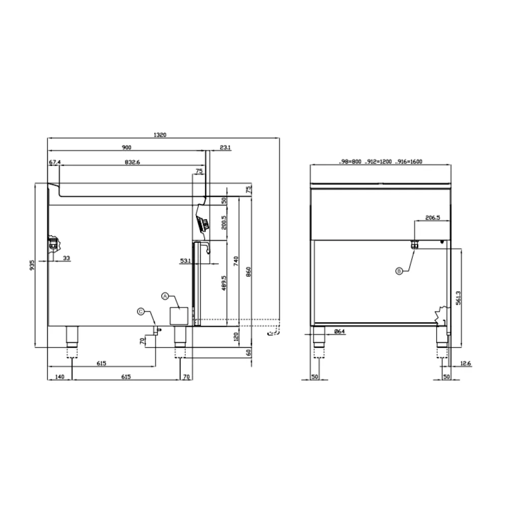 Электрическая плита с духовкой 90 CFQ4-98ET (09660831)