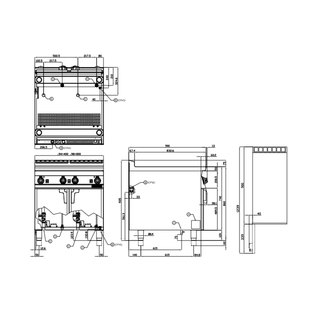 Электрическая машина для приготовления пасты 80L 90 CPB-98ET (09100831)