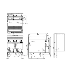 Газовая машина для приготовления пасты 40L 90 CP-94G