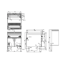 Газовая машина для приготовления пасты 80L 90 CPB-98G