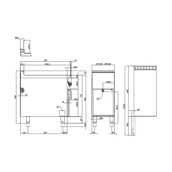 Электрическая фритюрница с нейтральным шкафом 8+8 л 90 MARINE F2/8-94ETX