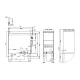 Газовый фритюр с нейтральным шкафом 23L 90 F23-94GVP (09330451)