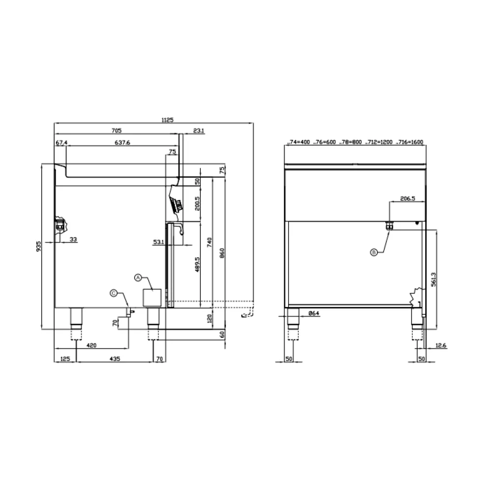 Газовая плита с духовкой LOTUS 08690860