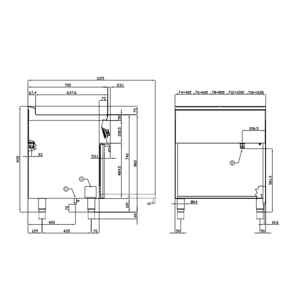 Газовая плита с духовкой LOTUS 08691261