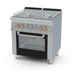 Газовая плита с электрическим духовым шкафом MULTIFUNCTION, 4 горелки 70 CFV4-78GPE/V