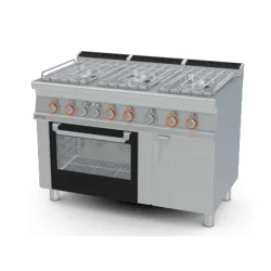 Газовая плита с электрическим духовым шкафом MULTIFUNCTION, 6 горелки 70 CFV6-712GPEV/V