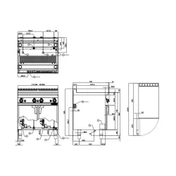 Газовая машина для приготовления пасты AUTOMATIC 25L 70 CPA-74G