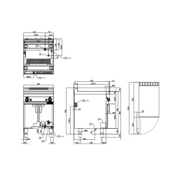 Газовая машина для приготовления пасты 40L 70 CP-76G