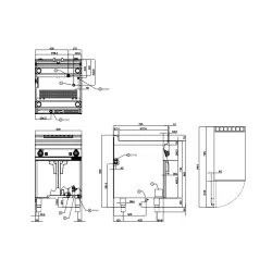 Газовая машина для приготовления пасты AUTOMATIC 40L 70 CPA-76G