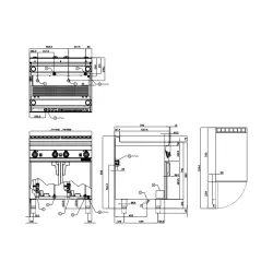 Газовая машина для приготовления пасты 25+25L 70 CP-78G